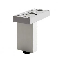 4 3/4 in. (120 mm) Aluminum Contemporary Furniture Leg with Adjustable Shape and leveling Glide by Richelieu Hardware -Richelieu Hardware Sales aluminum richelieu hardware furniture parts 205120010 4f 1000