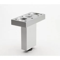 4 3/4 in. (120 mm) Aluminum Contemporary Furniture Leg with Adjustable Shape and leveling Glide by Richelieu Hardware