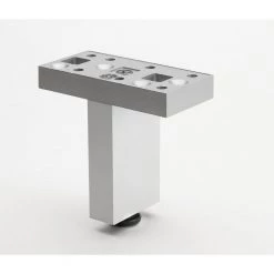 4 3/4 in. (120 mm) Aluminum Contemporary Furniture Leg with Adjustable Shape and leveling Glide by Richelieu Hardware -Richelieu Hardware Sales aluminum richelieu hardware furniture parts 205120010 c3 1000