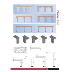 13 3/4 in. (350 mm) Aluminum Contemporary Furniture Leg with Adjustable Shape and leveling Glide by Richelieu Hardware 15 13 3/4 in. (350 mm) Aluminum Contemporary Furniture Leg with Adjustable Shape and leveling Glide by Richelieu Hardware -Richelieu Hardware Sales aluminum richelieu hardware furniture parts 205350010 76 1000