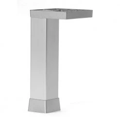 3 15/16 in. (100 mm) Aluminum Square Furniture Leg with leveling Glide by Richelieu Hardware