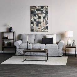 35.43 in. Ashwood Finish Wrap Wood Modern Coffee Table by HOUSEHOLD ESSENTIALS -Richelieu Hardware Sales ashwood black household essentials coffee tables hh8259 1 1d 1000