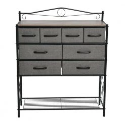 40.5 in. H x 33.25 in. W Ashwood Wide Victoria 8-Drawer Storage Chest by HOUSEHOLD ESSENTIALS -Richelieu Hardware Sales ashwood household essentials chest of drawers 8424 1 c3 1000
