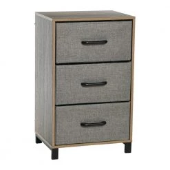 Hallway Narrow Ashwood 3-Drawer Chest 25.75 in. H x 16 in. W x 12 in. D by HOUSEHOLD ESSENTIALS