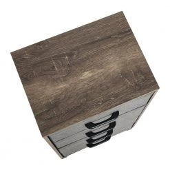 Hallway Narrow Ashwood 4-Drawer Chest 33.25 in. H x 16 in. W x 12 in. D by HOUSEHOLD ESSENTIALS -Richelieu Hardware Sales ashwood household essentials chest of drawers 8514 1 1f 1000