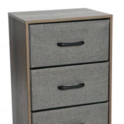 Hallway Narrow Ashwood 4-Drawer Chest 33.25 in. H x 16 in. W x 12 in. D by HOUSEHOLD ESSENTIALS -Richelieu Hardware Sales ashwood household essentials chest of drawers 8514 1 4f 1000