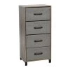 Hallway Narrow Ashwood 4-Drawer Chest 33.25 in. H x 16 in. W x 12 in. D by HOUSEHOLD ESSENTIALS -Richelieu Hardware Sales ashwood household essentials chest of drawers 8514 1 64 1000