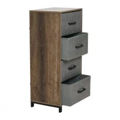 Hallway Narrow Ashwood 4-Drawer Chest 33.25 in. H x 16 in. W x 12 in. D by HOUSEHOLD ESSENTIALS -Richelieu Hardware Sales ashwood household essentials chest of drawers 8514 1 77 1000