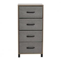 Hallway Narrow Ashwood 4-Drawer Chest 33.25 in. H x 16 in. W x 12 in. D by HOUSEHOLD ESSENTIALS -Richelieu Hardware Sales ashwood household essentials chest of drawers 8514 1 c3 1000