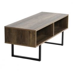 Jamestown Media Table, Holds a Maximum 60 in. Television, Rectangular, Ashwood, 15.75" H x 39.37" W x 15.75" D by HOUSEHOLD ESSENTIALS -Richelieu Hardware Sales ashwood household essentials tv stands 8088 1 4f 1000