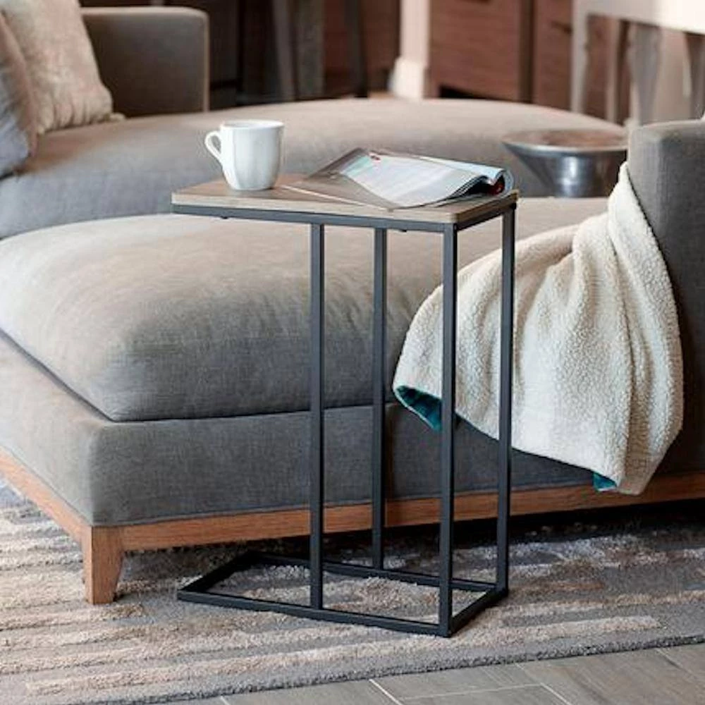 Ashford Collection 25 in. Black Side Table (1-Pk) by HOUSEHOLD ESSENTIALS 8 Ashford Collection 25 in. Black Side Table (1-Pk) by HOUSEHOLD ESSENTIALS - Image 6