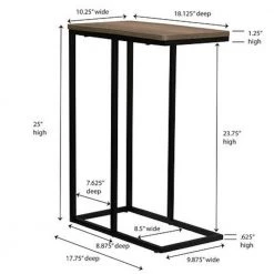 Ashford Collection 25 in. Black Side Table (1-Pk) by HOUSEHOLD ESSENTIALS 11 Ashford Collection 25 in. Black Side Table (1-Pk) by HOUSEHOLD ESSENTIALS -Richelieu Hardware Sales balck household essentials end side tables 8083 1 c3 1000