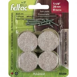 1-1/4 in. Nail-on Felt Pads (8-Pack) by Richelieu Hardware -Richelieu Hardware Sales beige cream richelieu hardware furniture accessories 93298 4f 1000