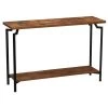 44 in. Wood Soda Table Crown Modern, Rustic Hickory, Particle Board by HOUSEHOLD ESSENTIALS -Richelieu Hardware Sales black and rustic hickory finish household essentials console tables hh8244 1 64 1000