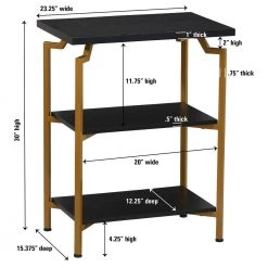 Richelieu Hardware Sales -Richelieu Hardware Sales black gold household essentials bookcases bookshelves hh8243 1 e1 1000