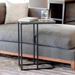 Greystone Collection 25 in. Black Side Table (1-PK) by HOUSEHOLD ESSENTIALS -Richelieu Hardware Sales black household essentials end side tables 8094 1 31 1000