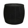 Resin Wicker 20 in. Black Side Table, Accent Table or Storage Container by HOUSEHOLD ESSENTIALS