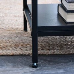 17 in. Woven Square Black Oak Rattan End Table by HOUSEHOLD ESSENTIALS -Richelieu Hardware Sales black oak black household essentials end side tables hh8265 1 1d 1000