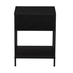 17 in. Woven Square Black Oak Rattan End Table by HOUSEHOLD ESSENTIALS -Richelieu Hardware Sales black oak black household essentials end side tables hh8265 1 1f 1000