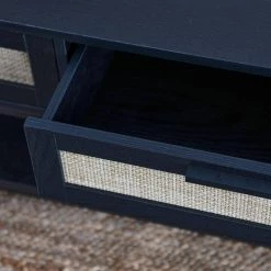 17 in. Woven Square Black Oak Rattan End Table by HOUSEHOLD ESSENTIALS -Richelieu Hardware Sales black oak black household essentials end side tables hh8265 1 fa 1000