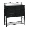 40.5 in. H x 33.25 in. W Black Oak Wide Victoria 8-Drawer Storage Chest by HOUSEHOLD ESSENTIALS 2 40.5 in. H x 33.25 in. W Black Oak Wide Victoria 8-Drawer Storage Chest by HOUSEHOLD ESSENTIALS -Richelieu Hardware Sales black oak household essentials chest of drawers 8428 1 64 1000