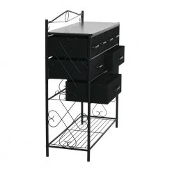 40.5 in. H x 33.25 in. W Black Oak Wide Victoria 8-Drawer Storage Chest by HOUSEHOLD ESSENTIALS -Richelieu Hardware Sales black oak household essentials chest of drawers 8428 1 77 1000