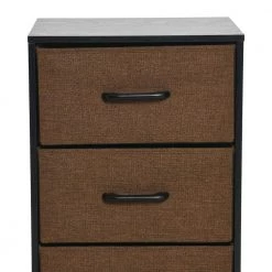 Hallway Narrow Black Oak 3-Drawer Chest 25.75 in. H x 16 in. W x 12 in. D by HOUSEHOLD ESSENTIALS -Richelieu Hardware Sales black oak household essentials chest of drawers 8508 1 4f 1000