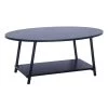 Jamestown 23.43 in. 2 Tier Coffee Table, Top Tier Oval, Lower Tier Rectangular, Black Oak by HOUSEHOLD ESSENTIALS -Richelieu Hardware Sales black oak household essentials coffee tables 8178 1 64 1000