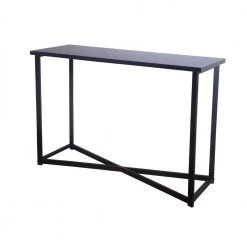 Sofa Table Black Oak 29.5 in. H x 44.1 in. W x 15.35 in. D by HOUSEHOLD ESSENTIALS