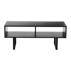 Jamestown Media Table, Holds a Maximum 60 in. Television, Rectangular, Black Oak, 15.75" H x 39.37" W x 15.75" D by HOUSEHOLD ESSENTIALS -Richelieu Hardware Sales black oak household essentials tv stands 8189 1 4f 1000