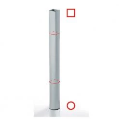 27 3/4 in. (705 mm) Black Metal Abstract Table Leg with leveling Glide by Richelieu Hardware 12 27 3/4 in. (705 mm) Black Metal Abstract Table Leg with leveling Glide by Richelieu Hardware -Richelieu Hardware Sales black richelieu hardware furniture parts 618705090 44 1000