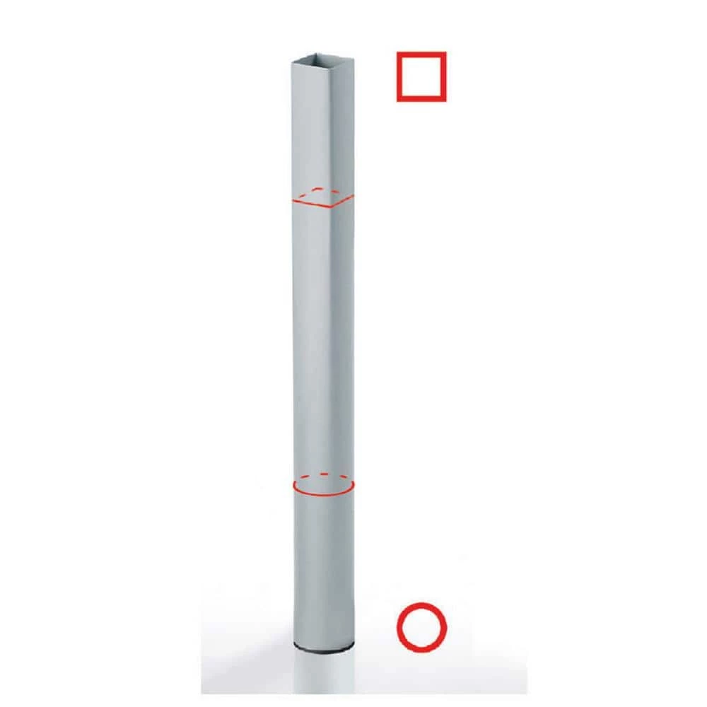 27 3/4 in. (705 mm) Black Metal Abstract Table Leg with leveling Glide by Richelieu Hardware 7 27 3/4 in. (705 mm) Black Metal Abstract Table Leg with leveling Glide by Richelieu Hardware - Image 5