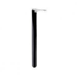 27 3/4 in. (705 mm) Black Metal Abstract Table Leg with leveling Glide by Richelieu Hardware