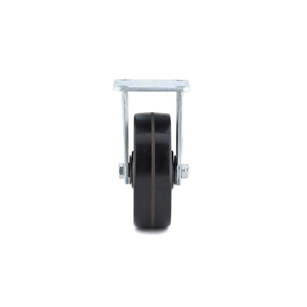 6 in. (152 mm) Black Fixed Plate Caster with 772 lb. Load Rating by Richelieu Hardware 5 6 in. (152 mm) Black Fixed Plate Caster with 772 lb. Load Rating by Richelieu Hardware - Image 3