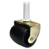 2 in. (51 mm) Brass and Black Swivel Stem Caster with 126 lb. Load Rating (2-Pack) by Richelieu Hardware
