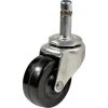 2 in. (51 mm) Black and Zinc Non-Braking Swivel Stem Caster with 88 lb. Load Rating by Richelieu Hardware