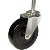 3 in. (76 mm) Black and Zinc Non-Braking Swivel Stem Caster with 126 lb. Load Rating by Richelieu Hardware