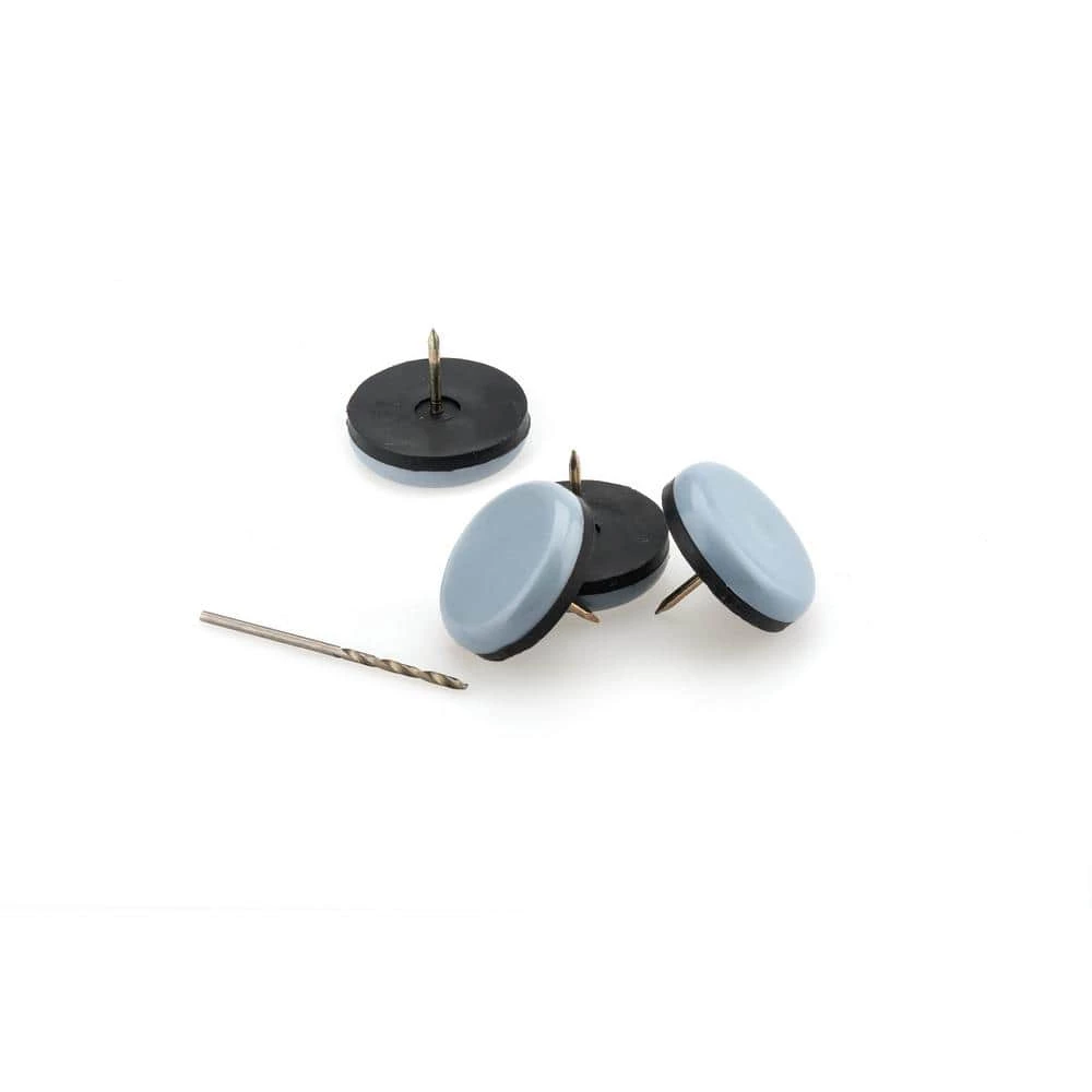 1-1/4 in. Black and Gray Base Nail-on Glides (24-Pack) by Richelieu Hardware 3 1-1/4 in. Black and Gray Base Nail-on Glides (24-Pack) by Richelieu Hardware