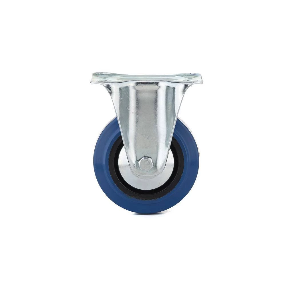 3-15/16 in. (100 mm) Blue Fixed Plate Caster with 132 lb. Load Rating by Richelieu Hardware 4 3-15/16 in. (100 mm) Blue Fixed Plate Caster with 132 lb. Load Rating by Richelieu Hardware - Image 2