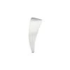8 in. (203 mm) Brushed Aluminum Triangular Furniture Leg by Richelieu Hardware