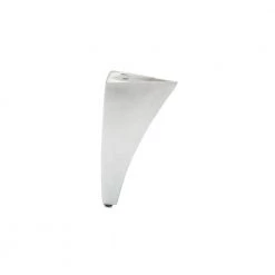 4 in. (102 mm) Brushed Aluminum Triangular Furniture Leg by Richelieu Hardware
