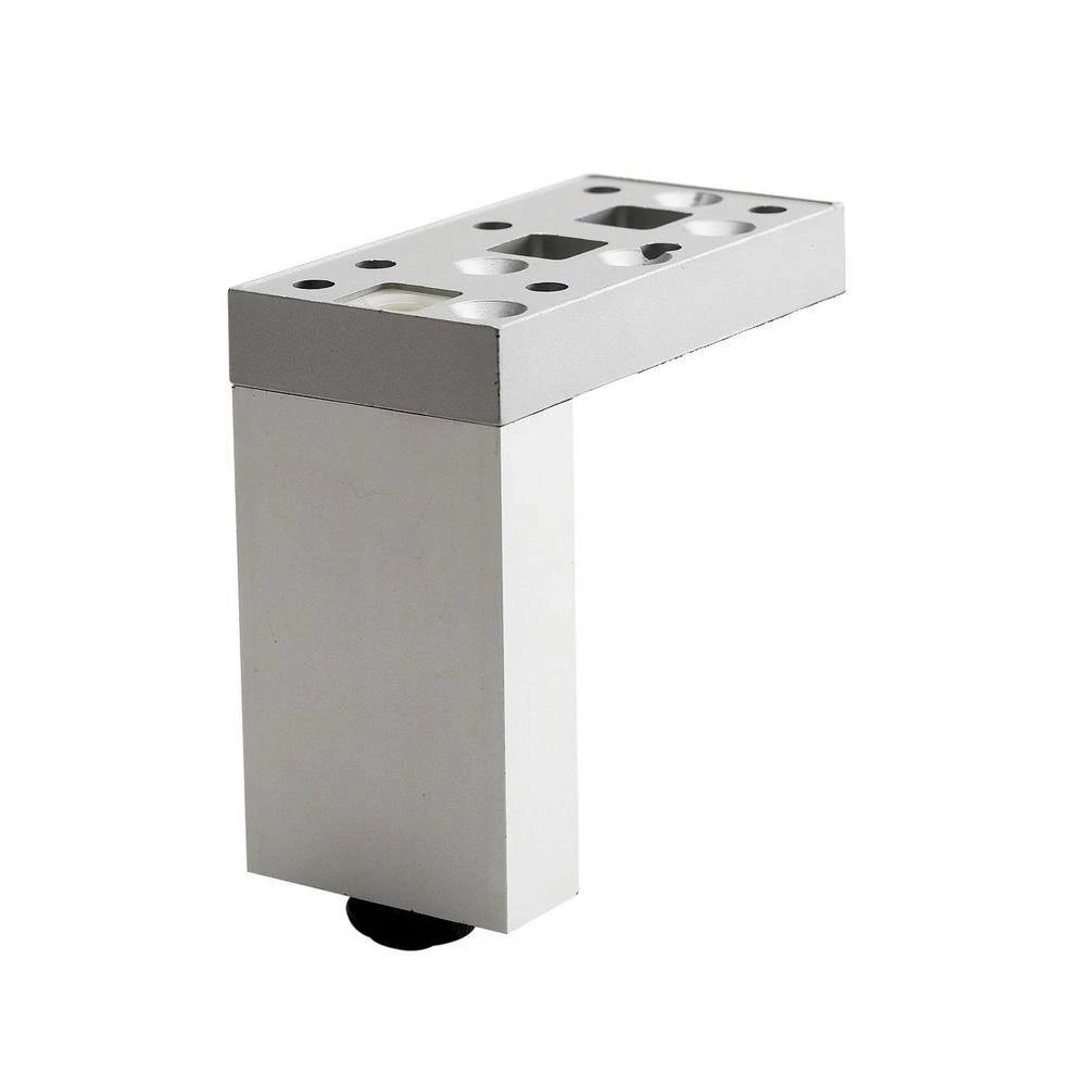 3 15/16 in. (100 mm) Chrome Aluminum Contemporary Furniture Leg with Adjustable Shape and leveling Glide by Richelieu Hardware 7 3 15/16 in. (100 mm) Chrome Aluminum Contemporary Furniture Leg with Adjustable Shape and leveling Glide by Richelieu Hardware - Image 5