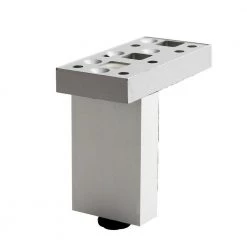 3 15/16 in. (100 mm) Chrome Aluminum Contemporary Furniture Leg with Adjustable Shape and leveling Glide by Richelieu Hardware 10 3 15/16 in. (100 mm) Chrome Aluminum Contemporary Furniture Leg with Adjustable Shape and leveling Glide by Richelieu Hardware -Richelieu Hardware Sales chrome richelieu hardware furniture parts 205100140 4f 1000