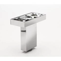 3 15/16 in. (100 mm) Chrome Aluminum Contemporary Furniture Leg with Adjustable Shape and leveling Glide by Richelieu Hardware 9 3 15/16 in. (100 mm) Chrome Aluminum Contemporary Furniture Leg with Adjustable Shape and leveling Glide by Richelieu Hardware -Richelieu Hardware Sales chrome richelieu hardware furniture parts 205100140 c3 1000