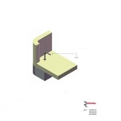 1-9/16 in. (40 mm) Chrome Adjustable Contemporary Furniture Leg by Richelieu Hardware -Richelieu Hardware Sales chrome richelieu hardware furniture parts 209040140 44 1000