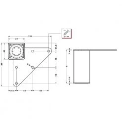 9 13/16 in. (250 mm) Chrome Metal Square Furniture Leg with leveling Glide (4-Pack) by Richelieu Hardware 11 9 13/16 in. (250 mm) Chrome Metal Square Furniture Leg with leveling Glide (4-Pack) by Richelieu Hardware -Richelieu Hardware Sales chrome richelieu hardware furniture parts 555250140 44 1000