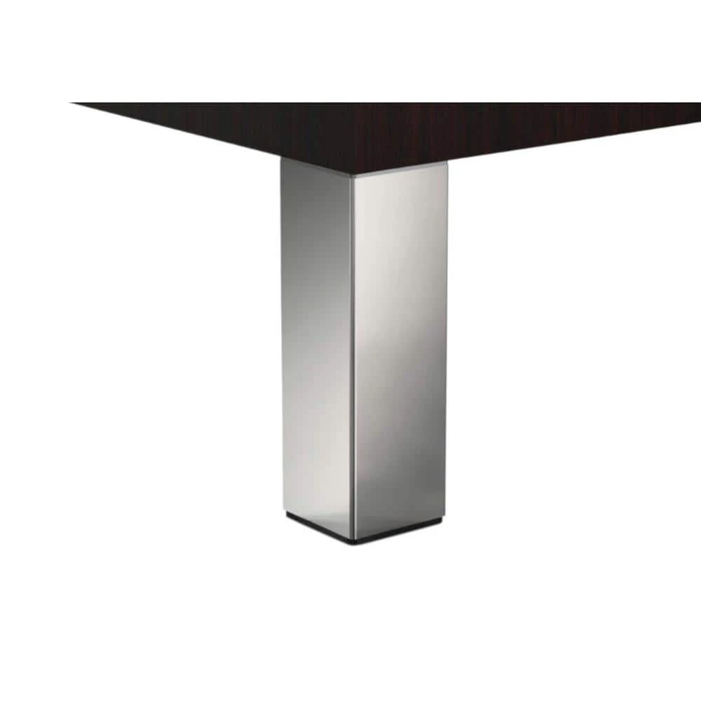 9 13/16 in. (250 mm) Chrome Metal Square Furniture Leg with leveling Glide (4-Pack) by Richelieu Hardware 3 9 13/16 in. (250 mm) Chrome Metal Square Furniture Leg with leveling Glide (4-Pack) by Richelieu Hardware