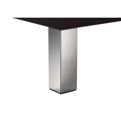 11 3/4 in. (300 mm) Chrome Metal Square Furniture Leg with leveling Glide (4-Pack) by Richelieu Hardware