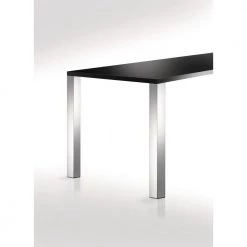 27 3/4 in. (705 mm) Chrome Steel Square Design Table Leg with leveling Glide (4-Pack) by Richelieu Hardware -Richelieu Hardware Sales chrome richelieu hardware furniture parts 644705140 4f 1000