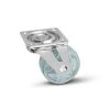 2 in. (50 mm) Clear Non-Braking Swivel Plate Caster with 66 lb. Load Rating by Richelieu Hardware -Richelieu Hardware Sales clear richelieu hardware casters 6412501011 64 1000